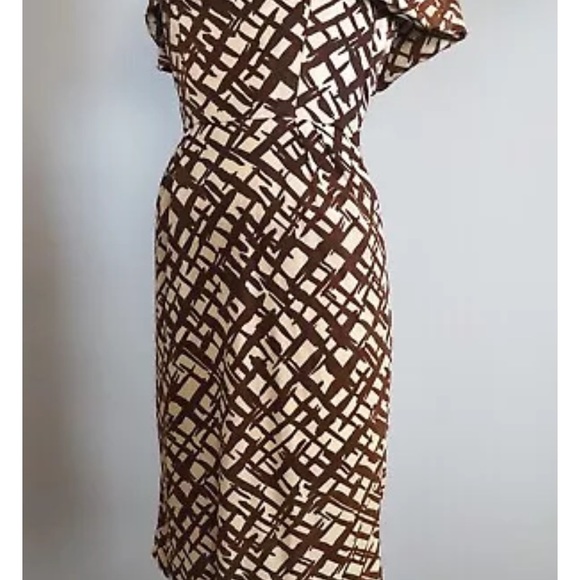 1960’s Capelet Abstract dress True Vintage - Picture 6 of 6